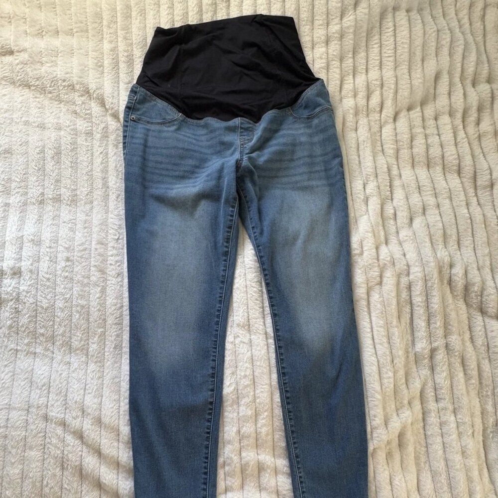 Isabel Maternity Adjustable Waist Casual Blue Jeans Jeggings Sz 8/29R